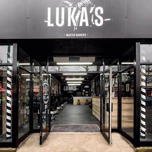 Lukas Barbers Shop Signage 